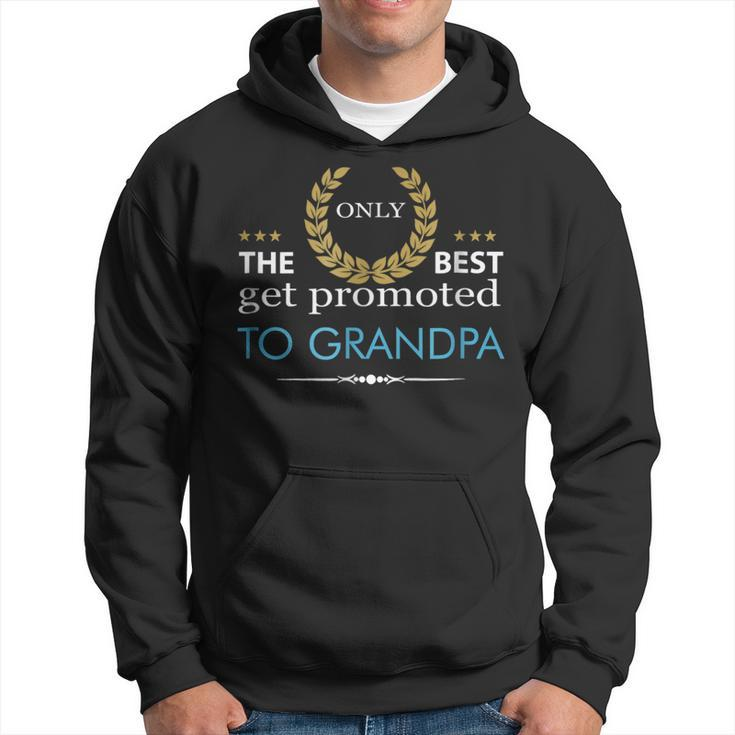 Only Best Promoted To Grandpa Love Grandfather Gift Gift For Mens Hoodie