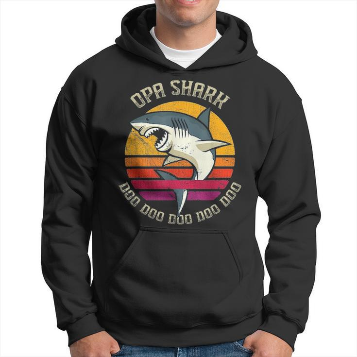 Opa Shark  Fathers Day Gift From Family Hoodie