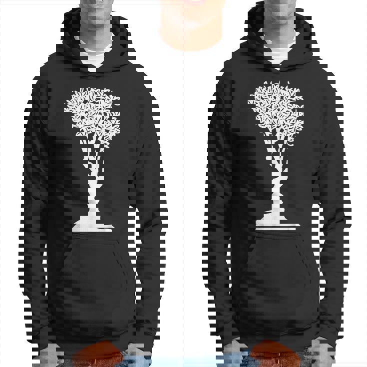 Optical Illusion Tree Man Woman Faces Hoodie