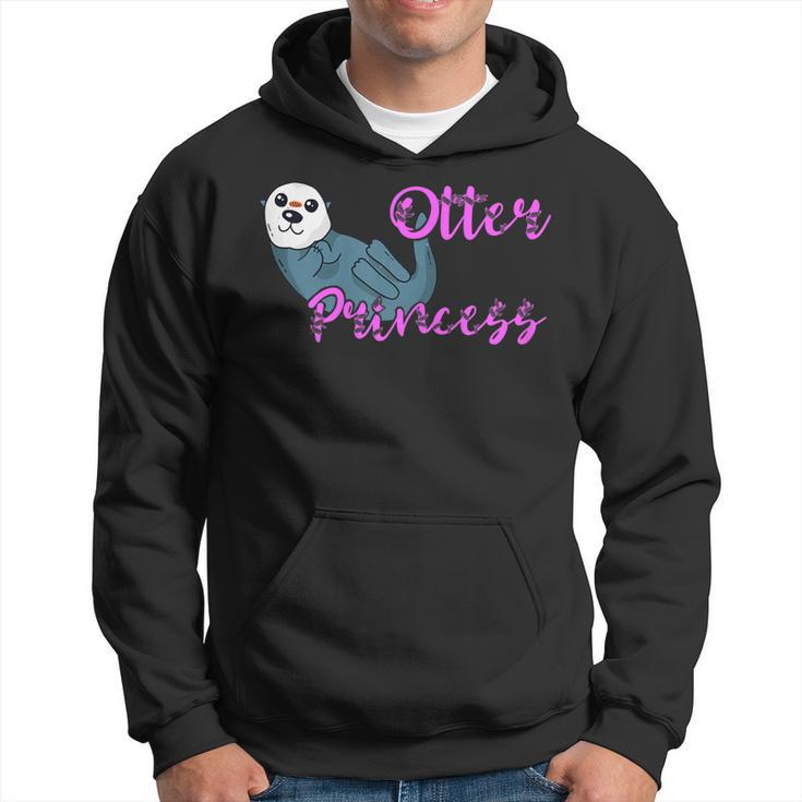 Otter Princess Sea River Otter Aquatic Mammal Fish Sealife  Men Hoodie Graphic Print Hooded Sweatshirt