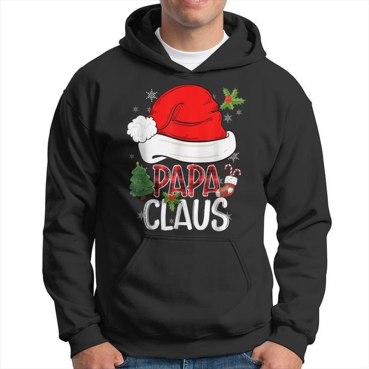 Papa Claus Santa Funny Christmas Pajama Matching Family  Men Hoodie Graphic Print Hooded Sweatshirt