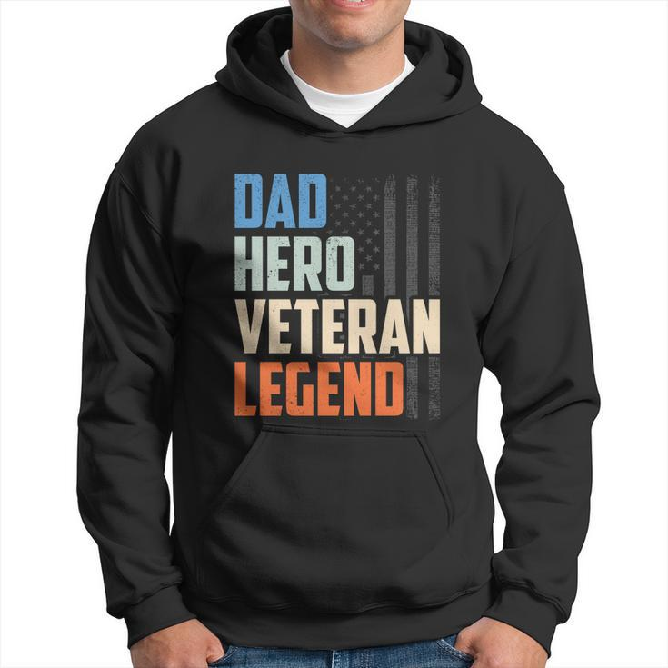 Patriotic Veterans Veteran Husbands Dad Hero Veteran Legend Gift Hoodie