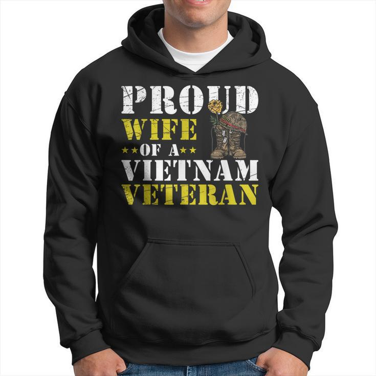 Patriotic Vietnam Veteran Wife Gift Veterans Day  Men Hoodie Graphic Print Hooded Sweatshirt