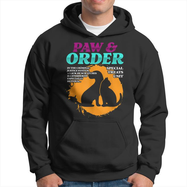 Paw And Order Special Feline Unit Pets Training Animal Lover  Hoodie
