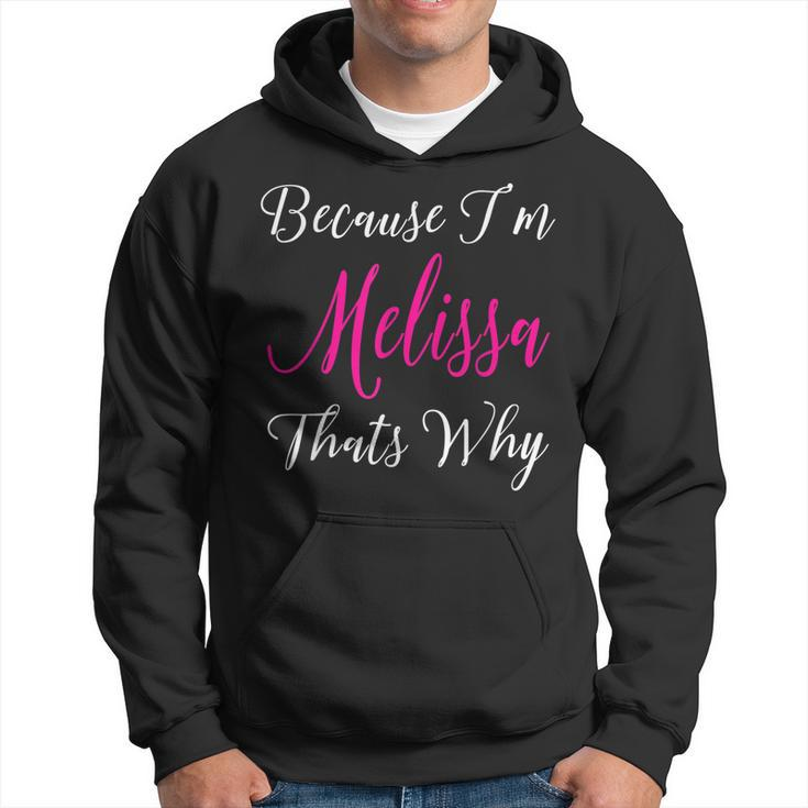 Personalized Melissa Name Custom Women Cute Pink Men Hoodie