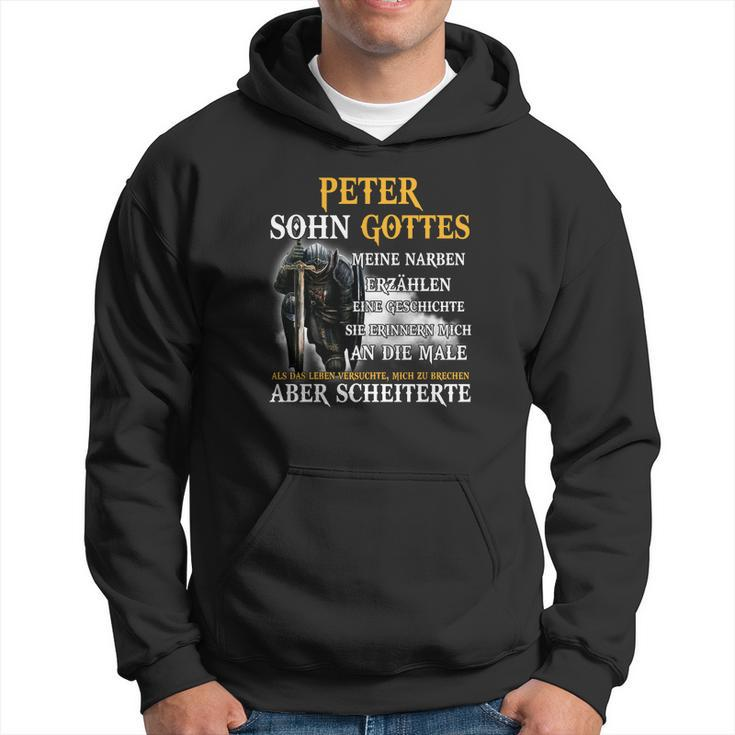 Peter Sohn Gottes Schwarzes Hoodie, Inspirierendes Zitat Design