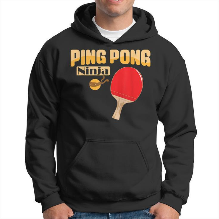 Ping Pong Ninja Tischtenniskelle Hoodie