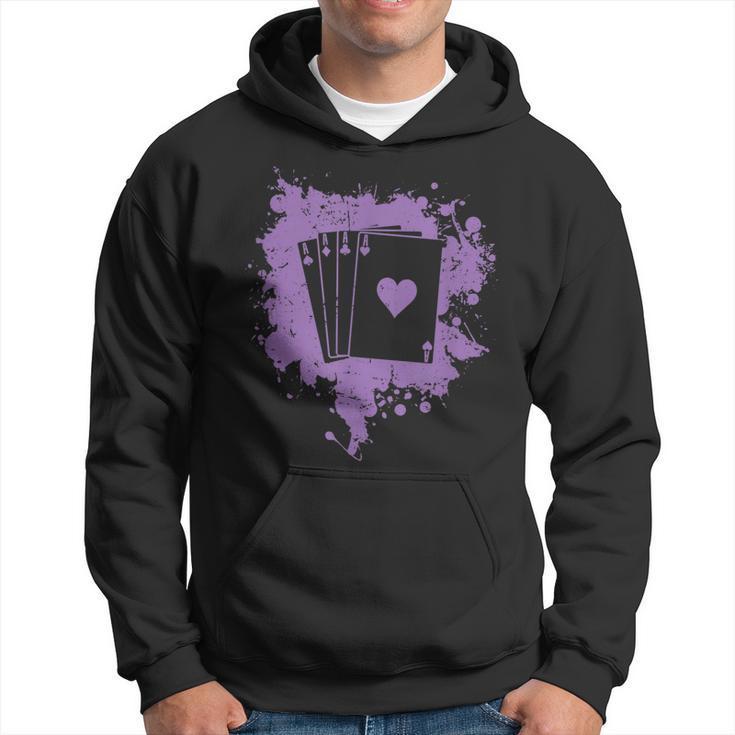 Poker Hand Alle Vier Asse Hoodie