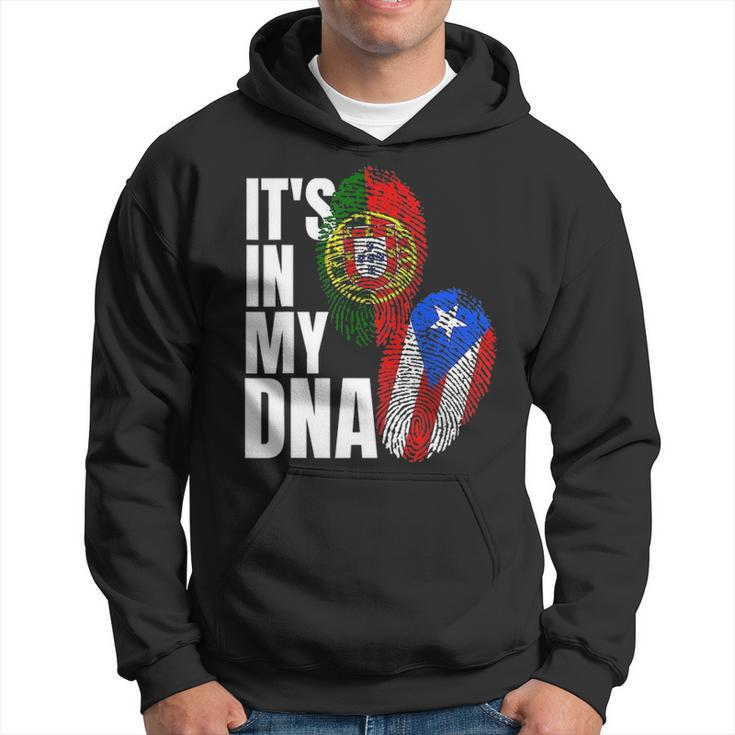 Portuguese Mix Puerto Rican Dna Flag Heritage Gift Hoodie