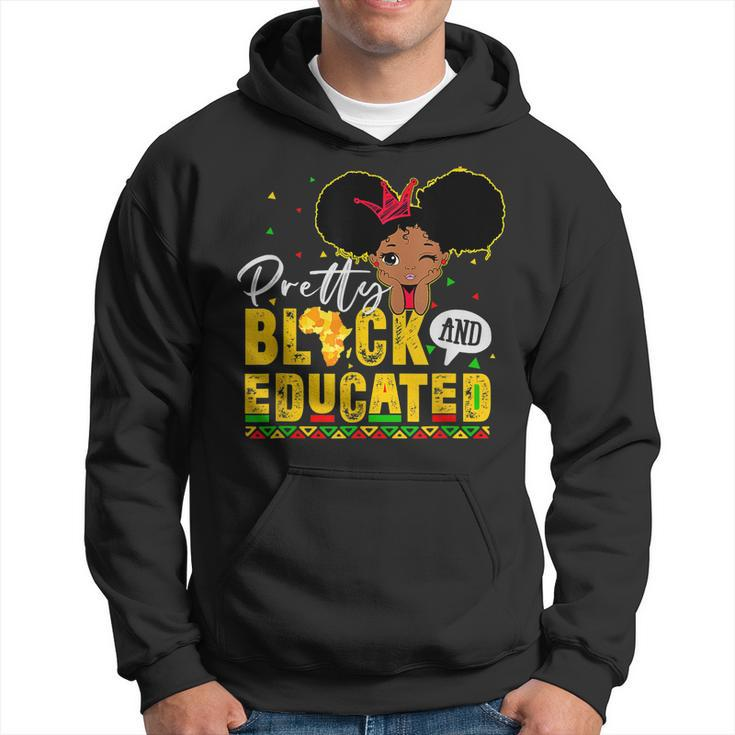 Pretty Black And Educated I Am The Strong African Queen Girl  V4 Hoodie