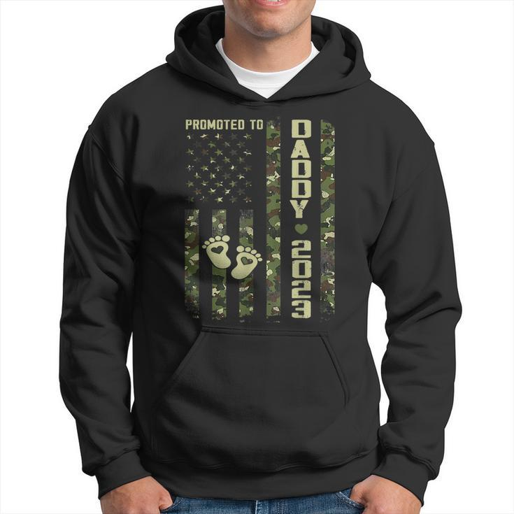 Promoted To Daddy 2023 First Time Fathers Day New Dad Gift Hoodie
