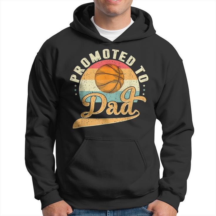 Promoted To Daddy Expecting Soon To Be Dad Father Basketball Hoodie