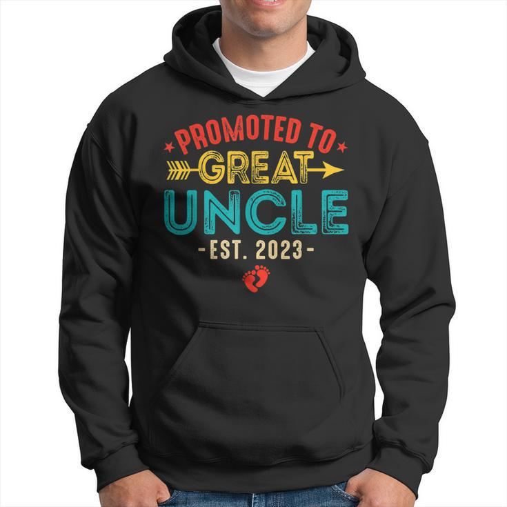 Promoted To Great Uncle 2023 Baby Reveal Fathers Day Gift For Mens Hoodie