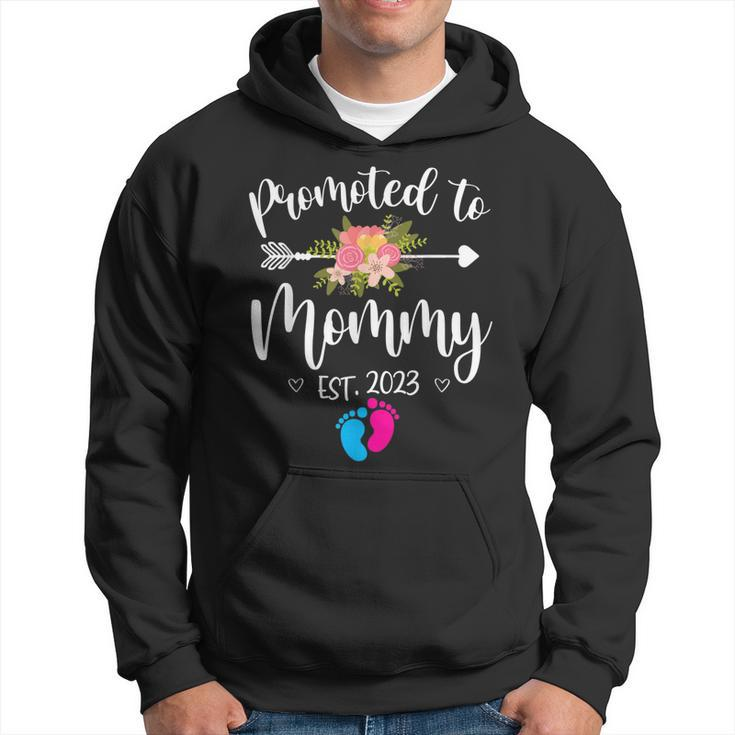 Promoted To Mommy Est 2023 Mom Pregnancy Announcement  Hoodie