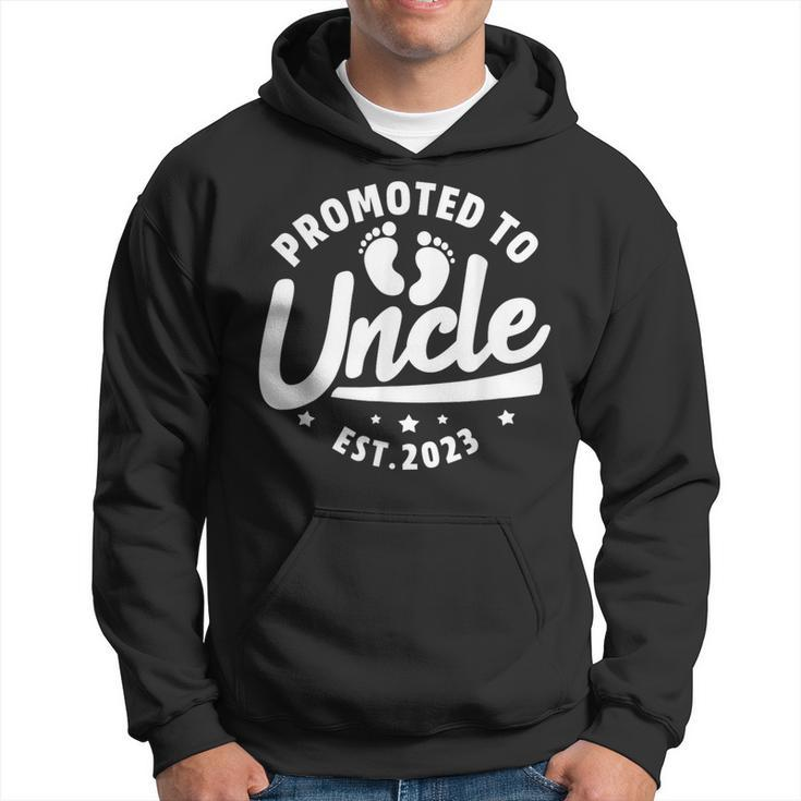 Promoted To Uncle Est 2023 Pregnancy Baby Announcement  Hoodie