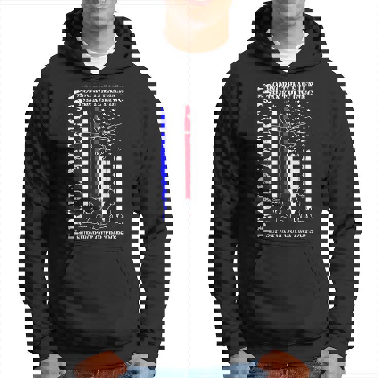 Proud American Honor The Fallen Thank You Veterans Retro  Hoodie