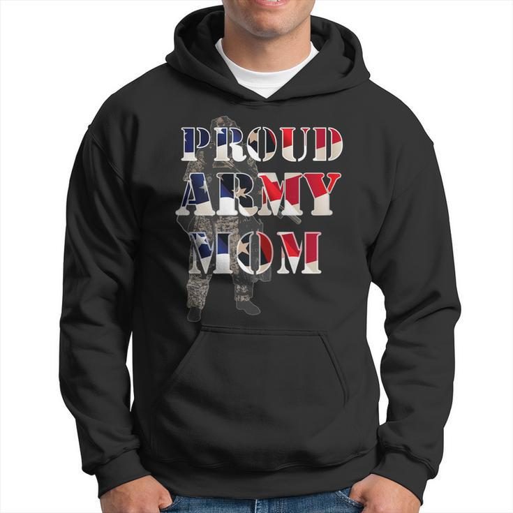 Proud Army Mom Military Mother Proud Army Family Marine Gift For Womens Hoodie