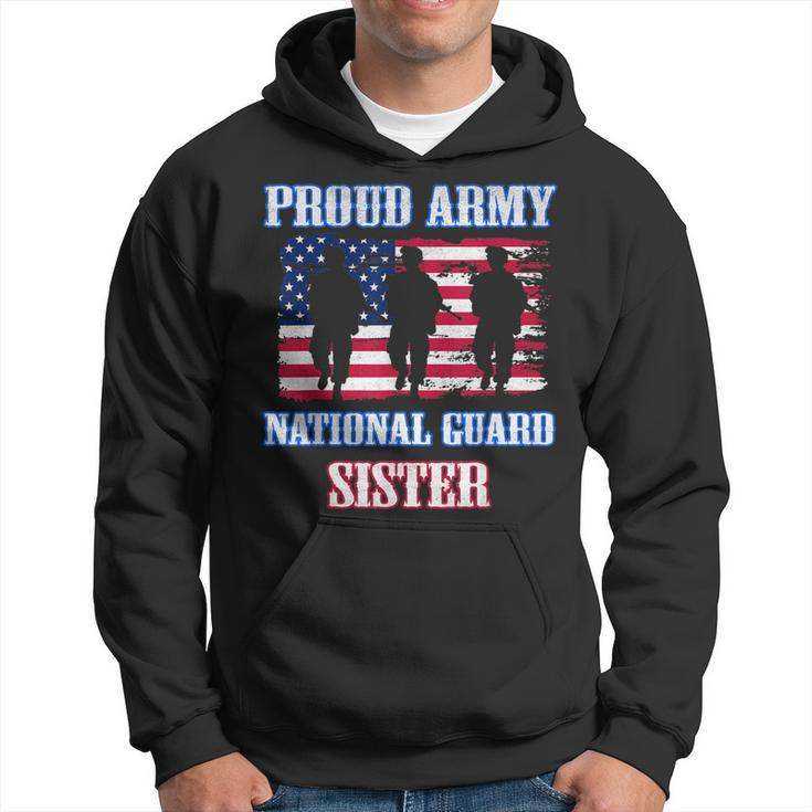 Proud Army National Guard Sister Usa Veteran Military Hoodie