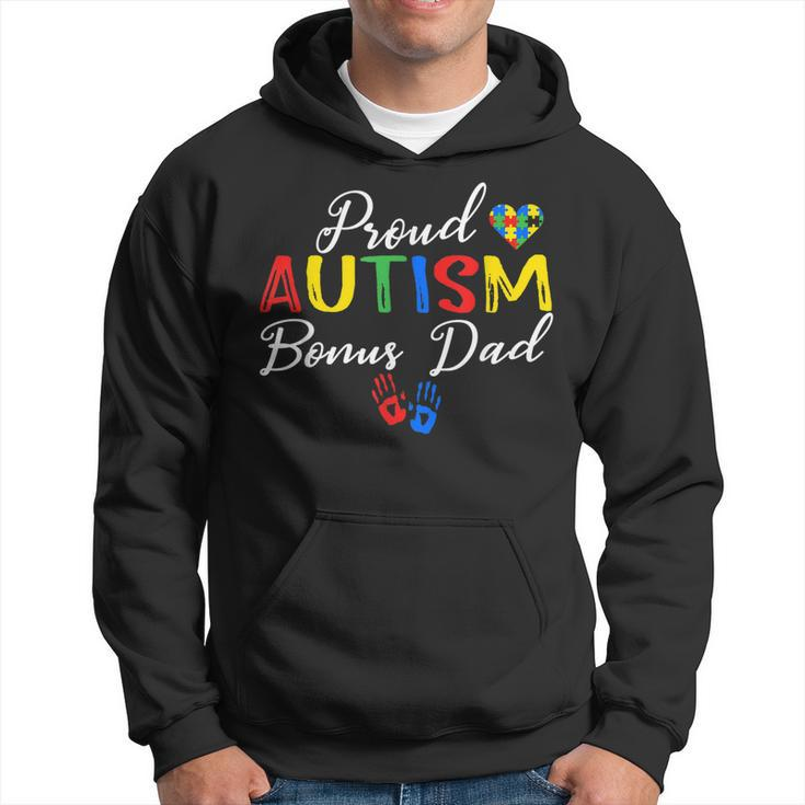 Proud Autism Bonusdad Autism Awareness Autistic Support Gift For Mens Hoodie