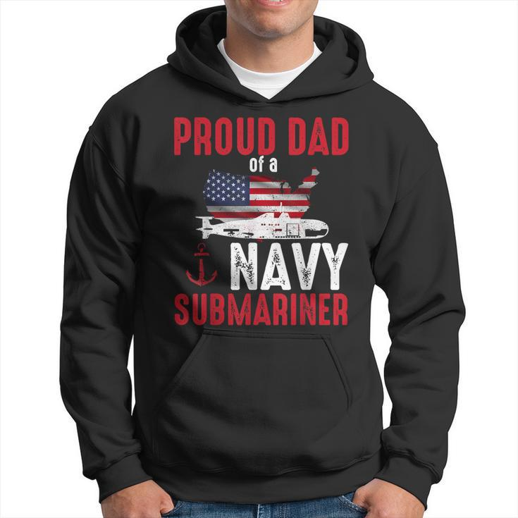 Proud Dad Of A Navy Submariner Veteran Day  Hoodie