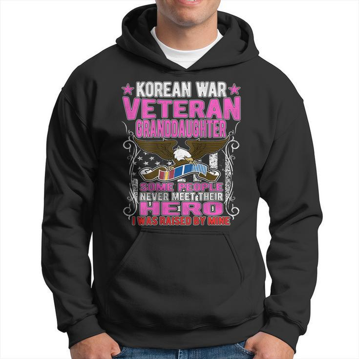 Proud Korean War Veteran Granddaughter Veterans Family Gift  Men Hoodie Graphic Print Hooded Sweatshirt