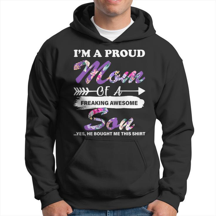 Proud Mom Of A Freaking Awesome Son Hoodie