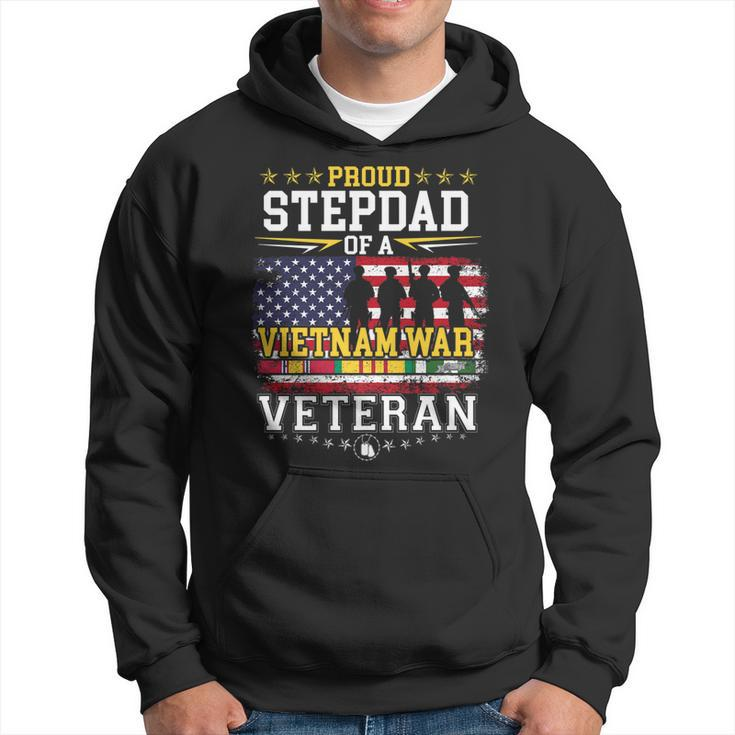 Proud Stepdad Vietnam War Veteran Matching With Stepson   Hoodie