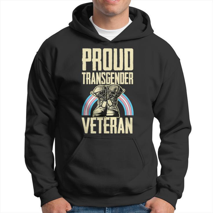 Proud Transgender Veteran Pride Month Veterans Day Soldier  Hoodie