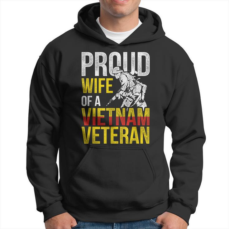 Proud Veteran Wife Gift Vietnam Veterans Day  Men Hoodie Graphic Print Hooded Sweatshirt