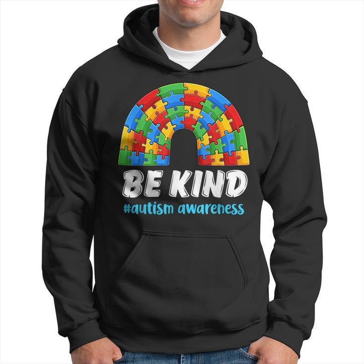 Rainbow Puzzle Autism Support Be Kind Autism Awareness  Hoodie