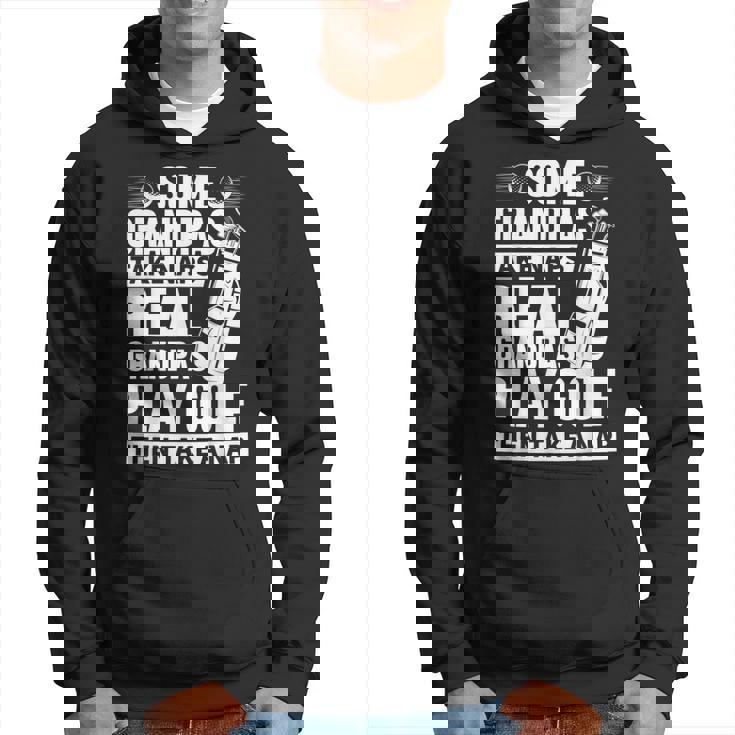 Real Grandpas Play Golf Funny Golf Grandpa Gifts Golfers Gift For Mens Hoodie