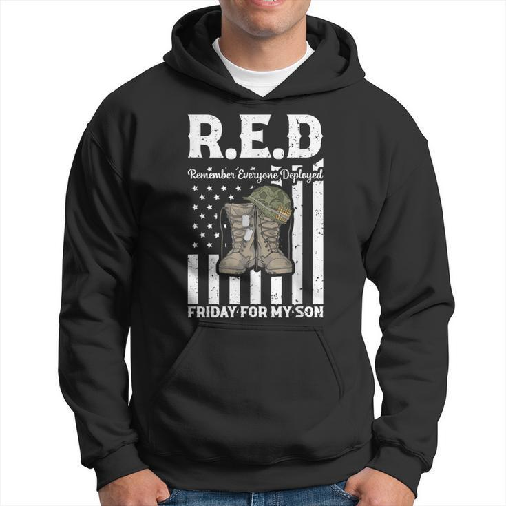 Red Friday Military I Wear Red For My Son Remember Everyone  Hoodie
