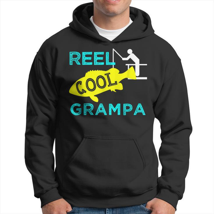 Reel Cool Grampa T  Funny Fisherman Fathers Day Gifts Gift For Mens Hoodie