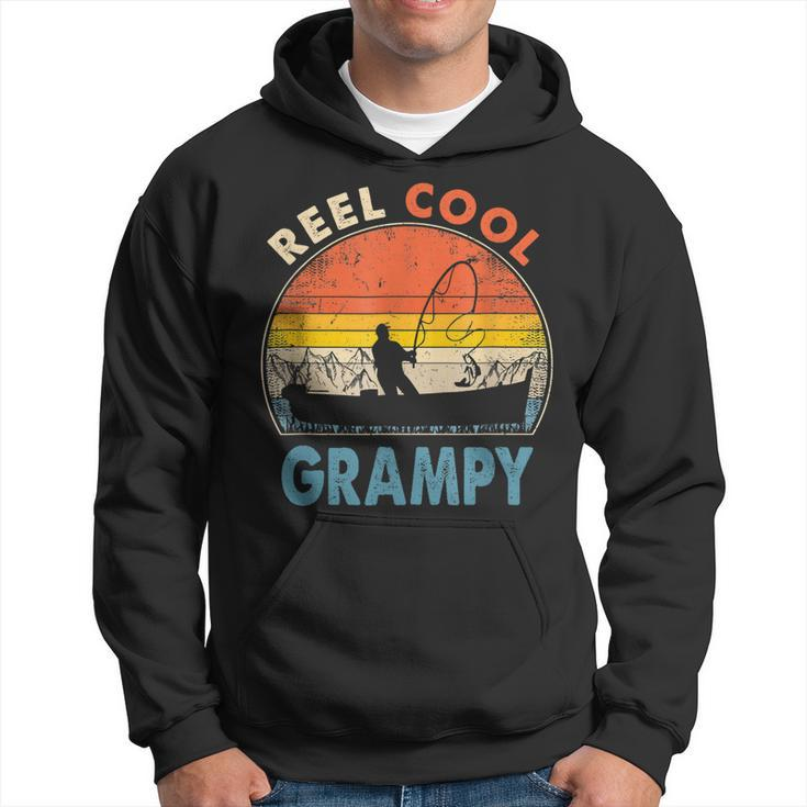 Reel Cool Grampy  Fathers Day Gift For Fishing Dad Hoodie