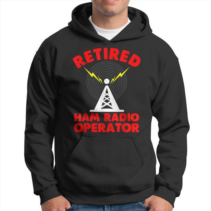 Retired Ham Radio Operator Father Radio Tower Humor Hoodie