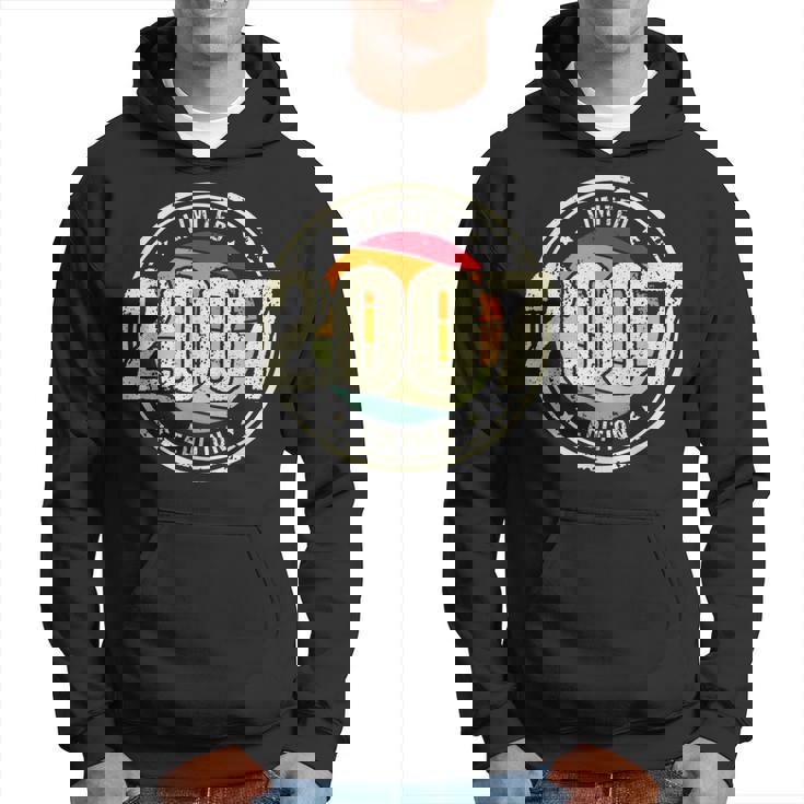 Retro 16 Year Old Vintage 2007 Limited Edition 16Th Birthday Hoodie