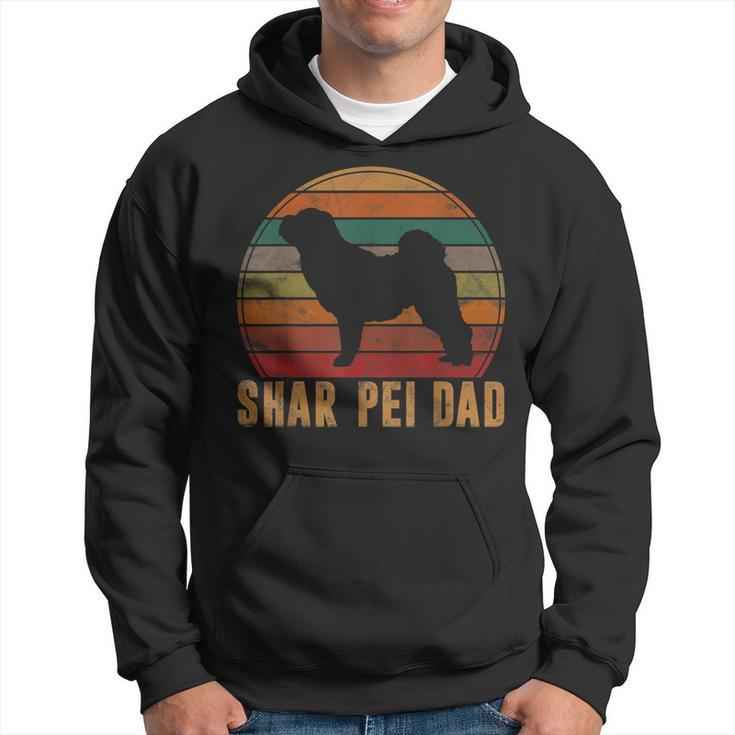 Retro Shar-Pei Dad Gift Sharpei Daddy Dog Owner Pet Father  Hoodie