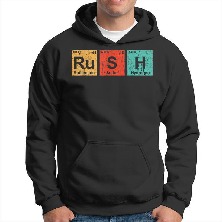 Rush Ru-S-H Periodic Table Elements   Hoodie