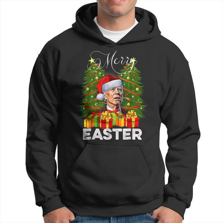 Santa Joe Biden Happy Easter Ugly Christmas  V24 Men Hoodie Graphic Print Hooded Sweatshirt
