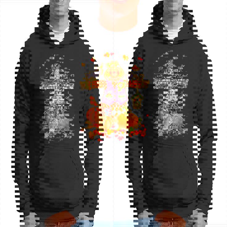 Scarecrow Autumn Hello Fall Pumpkin Thanksgiving Halloween V3 Men Hoodie