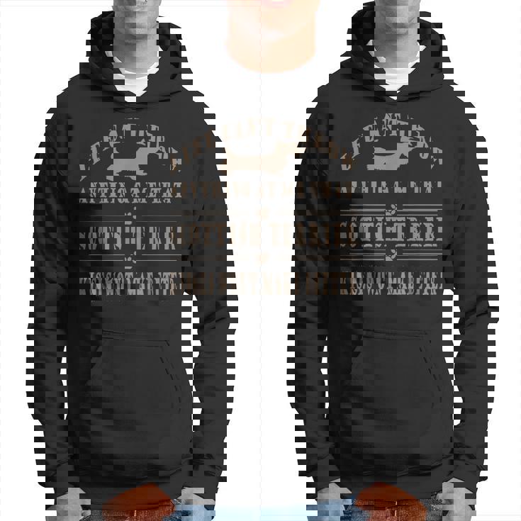 Scottish Terrier Hooded Blanket - Black Scottish Terrier Hooded Blanket - Black