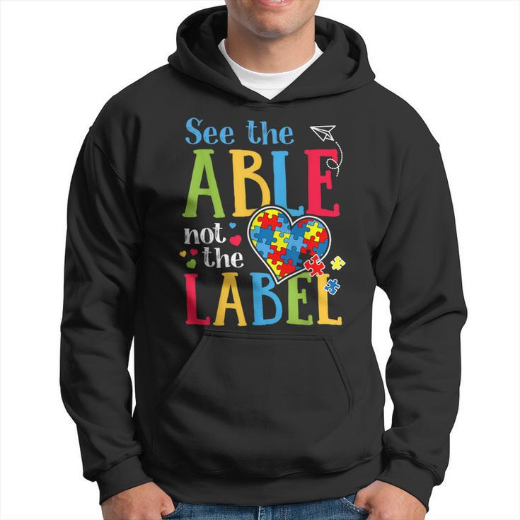 See The Able Not The Label  Autism Puzzle Love Heart  Hoodie