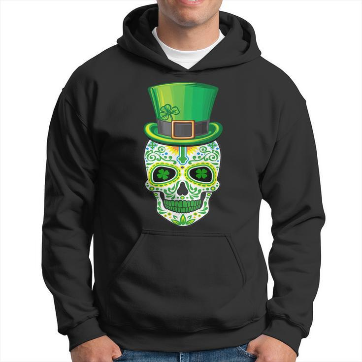 Skull St Patricks Day Irish Funny Saint Patricks Day Of Dead Hoodie