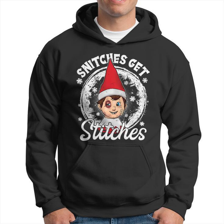 Snitches Get Stitches The Elf Xmas Funny Christmas Hoodie