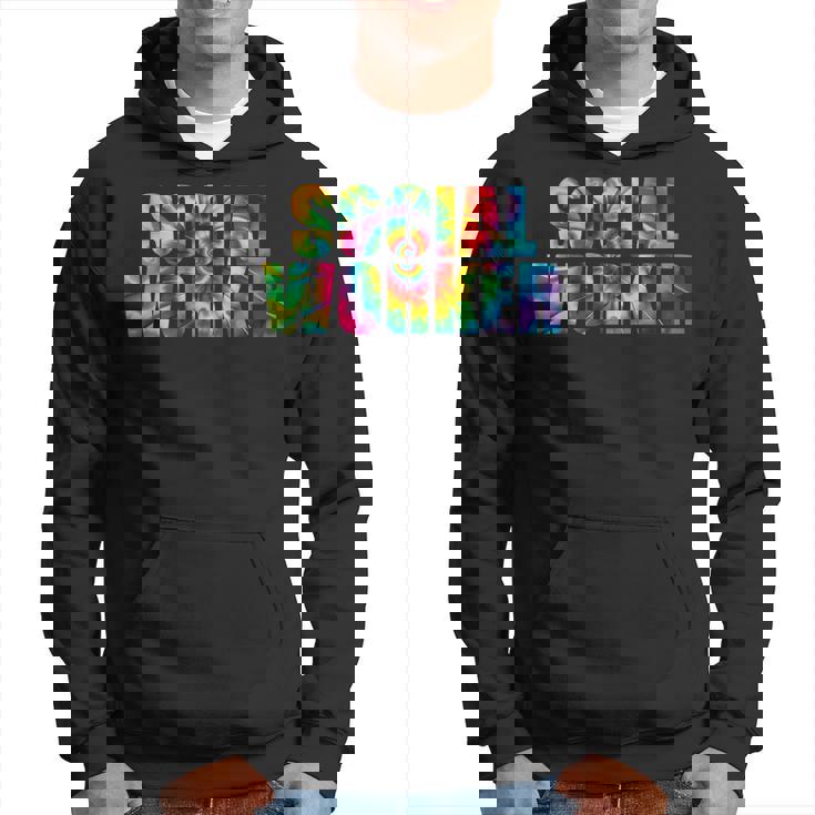 Social Worker Tie Dye Women 2023 School Social Worker Hoodie
