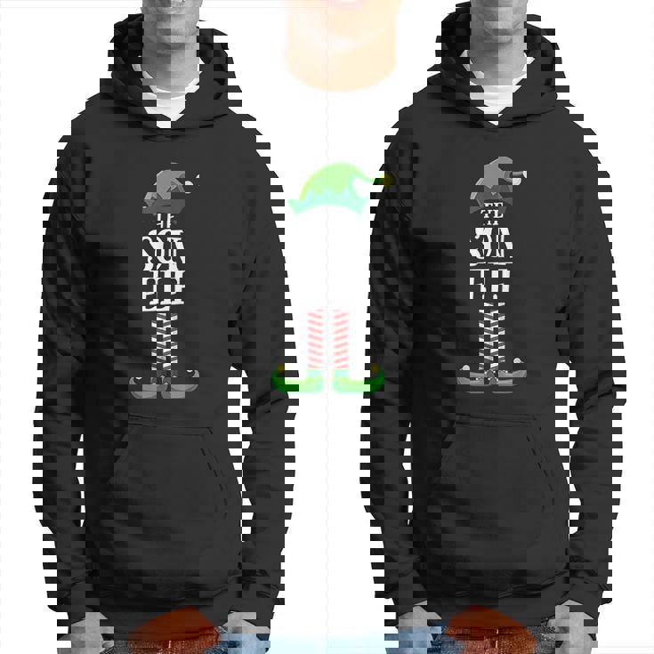 Son Elf Matching Group Christmas Party Pajama Men Hoodie