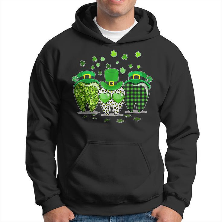 St Patricks Day 2023 Cute Plaid Tooth Dental Assistant  Hoodie