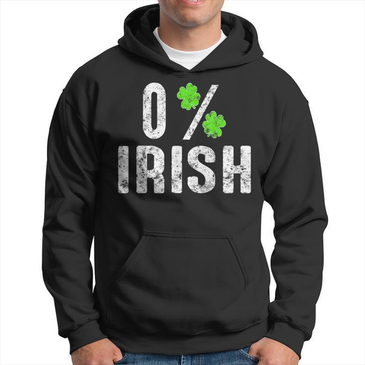 St Patricks Day Gift Shamrocks Zero Percent Irish Funny  Hoodie
