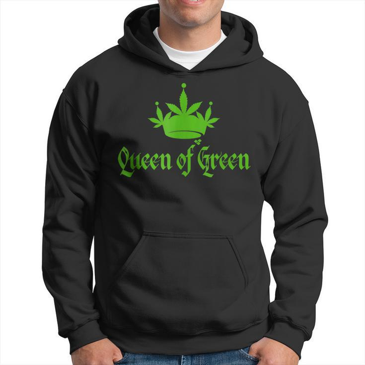 St Patricks Marijuana Queen Of Green Weed Cannabis  Hoodie