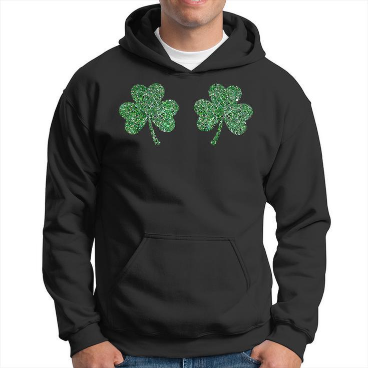 St Patricks Saint Paddys Green Tits Irish Shamrock Boobs  Hoodie